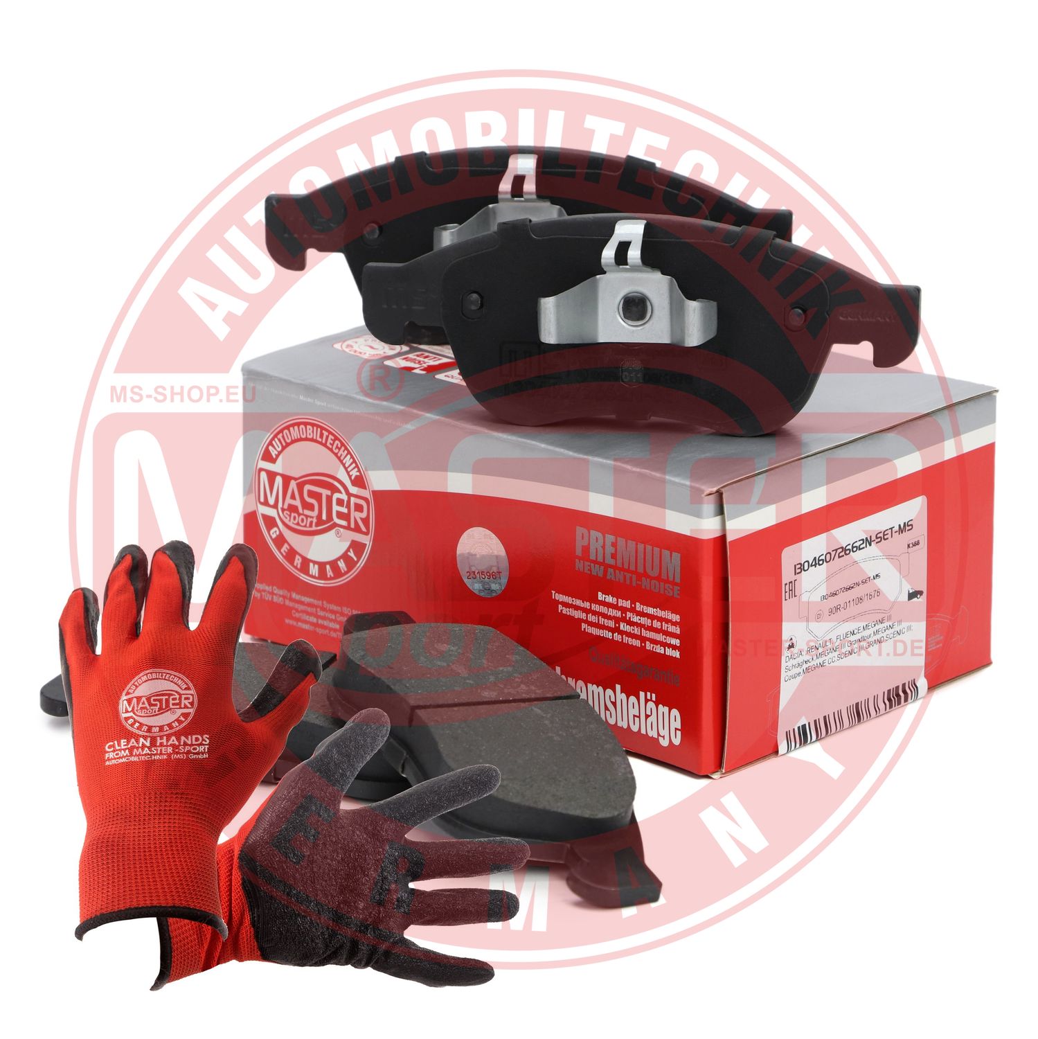 Brake Pad Set, disc brake (13046072662N-SET-MSP)