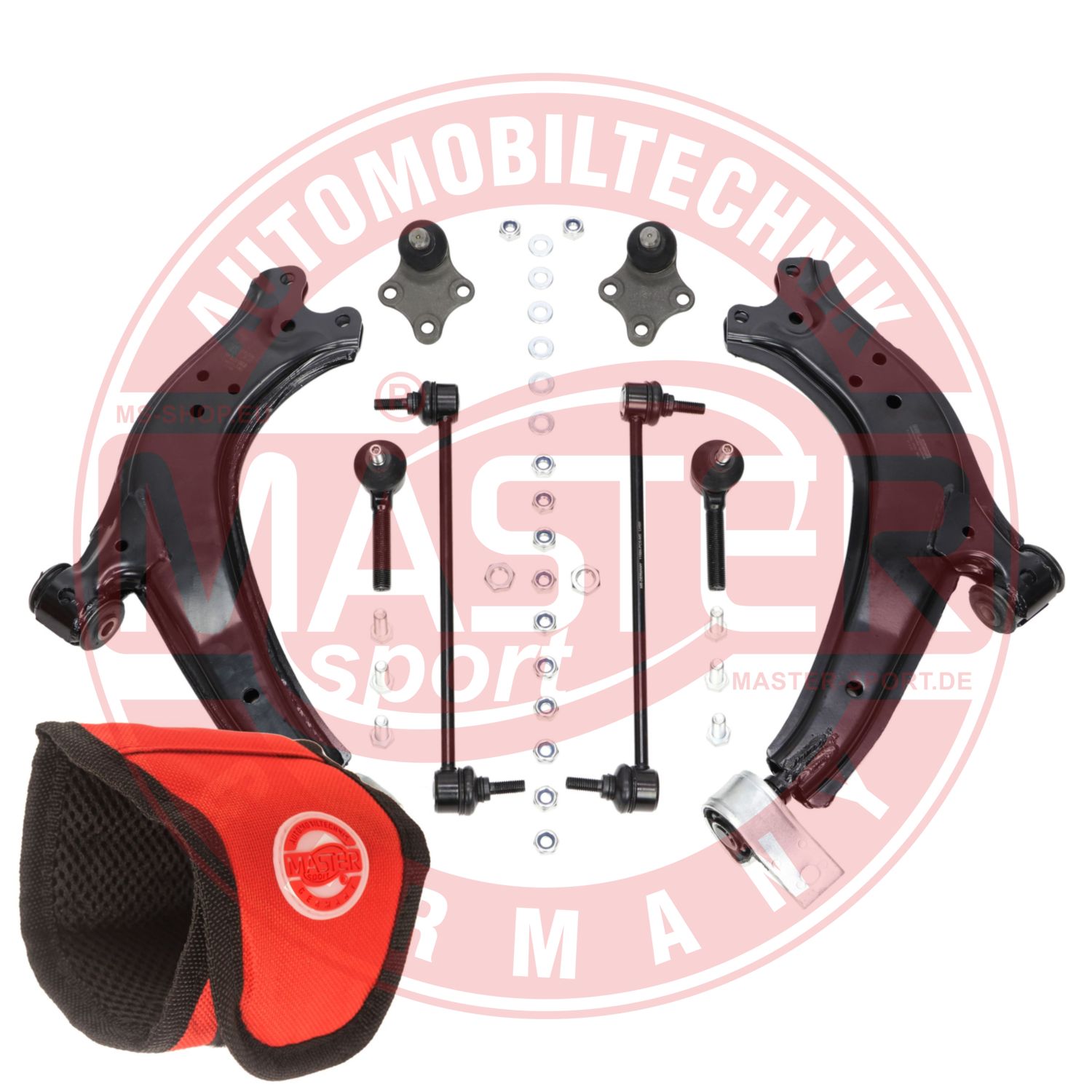 Control/Trailing Arm Kit, wheel suspension (37169/2-KIT-MSM)