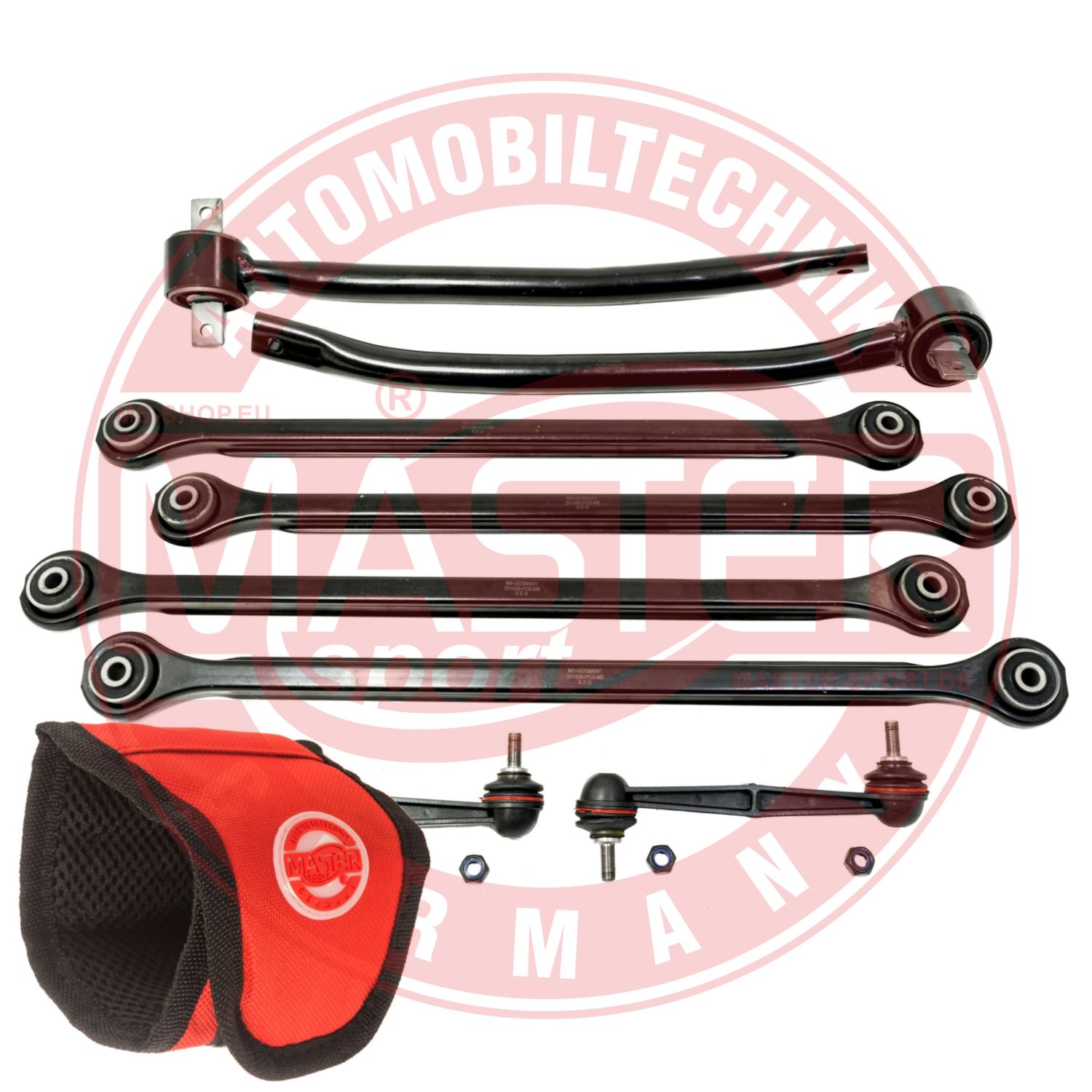 Control/Trailing Arm Kit, wheel suspension (36836-KIT-MSM)