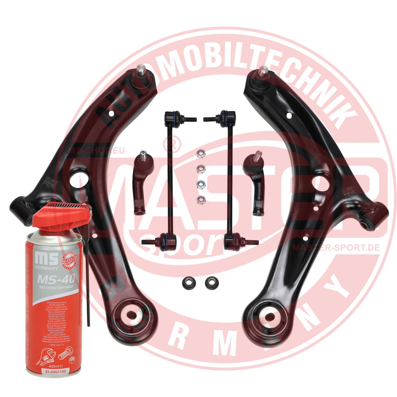 Control/Trailing Arm Kit, wheel suspension (37049/1-KIT-MSP)
