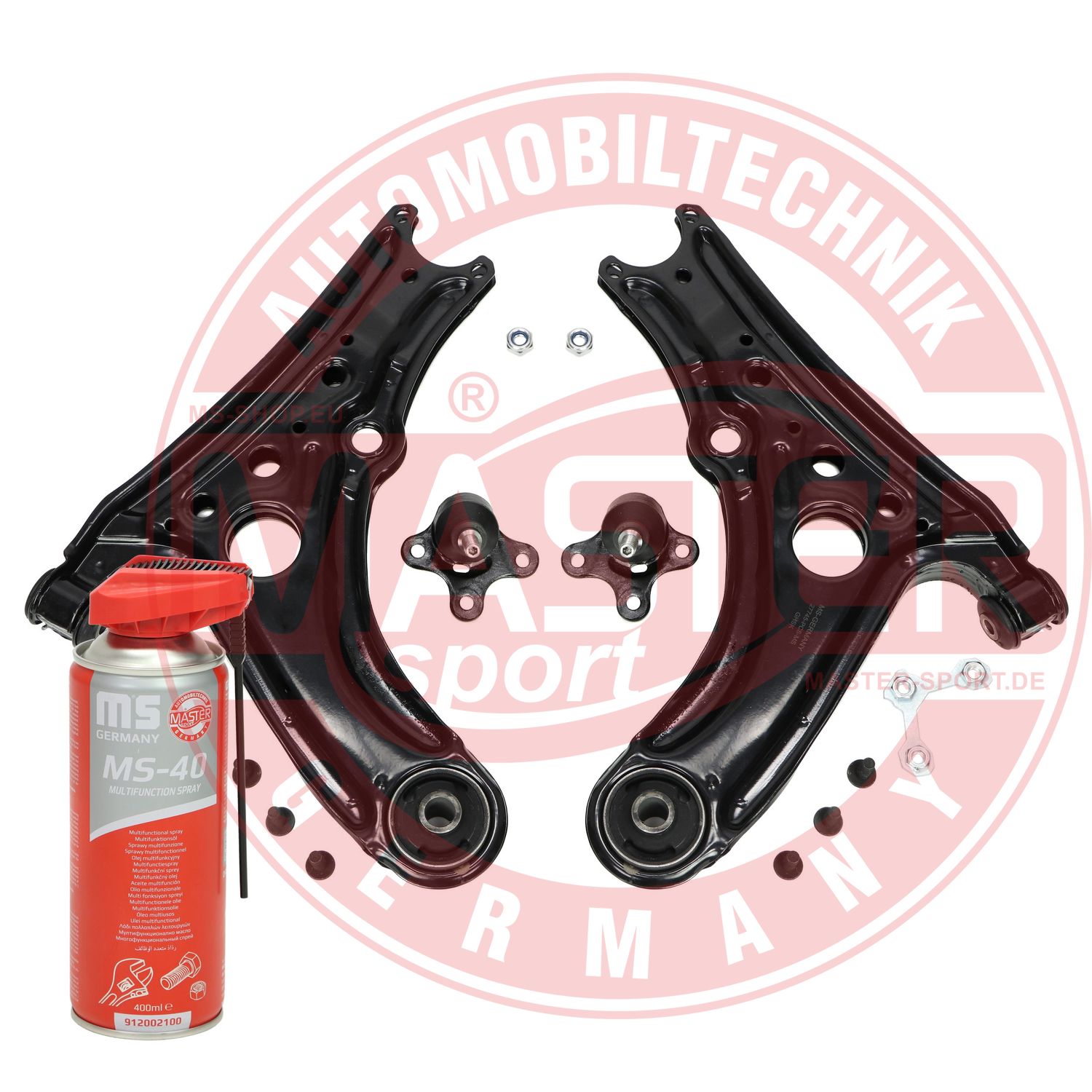 Control/Trailing Arm Kit, wheel suspension (36890-KIT-MSP)