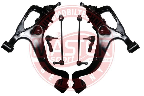 Control/Trailing Arm Kit, wheel suspension (36951/1-KIT-MS)
