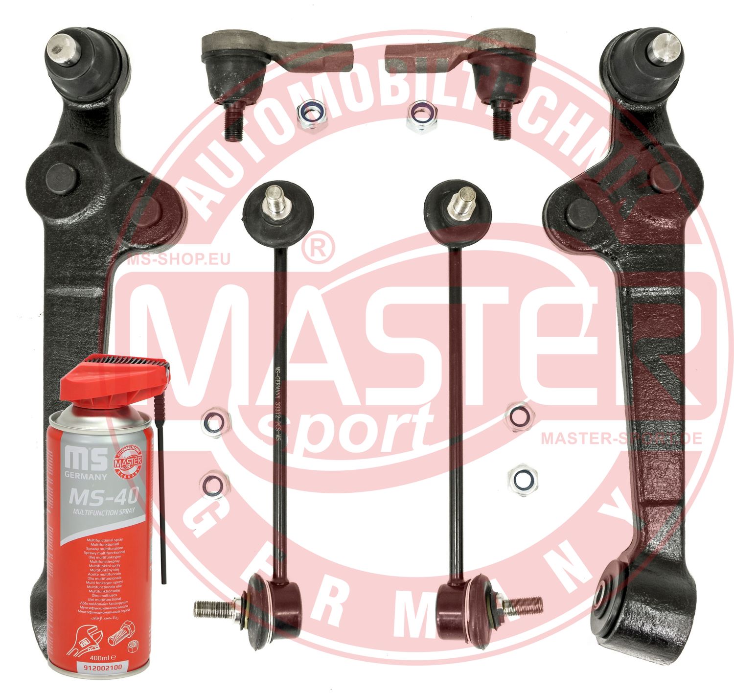 Control/Trailing Arm Kit, wheel suspension (36957/2-KIT-MSP)