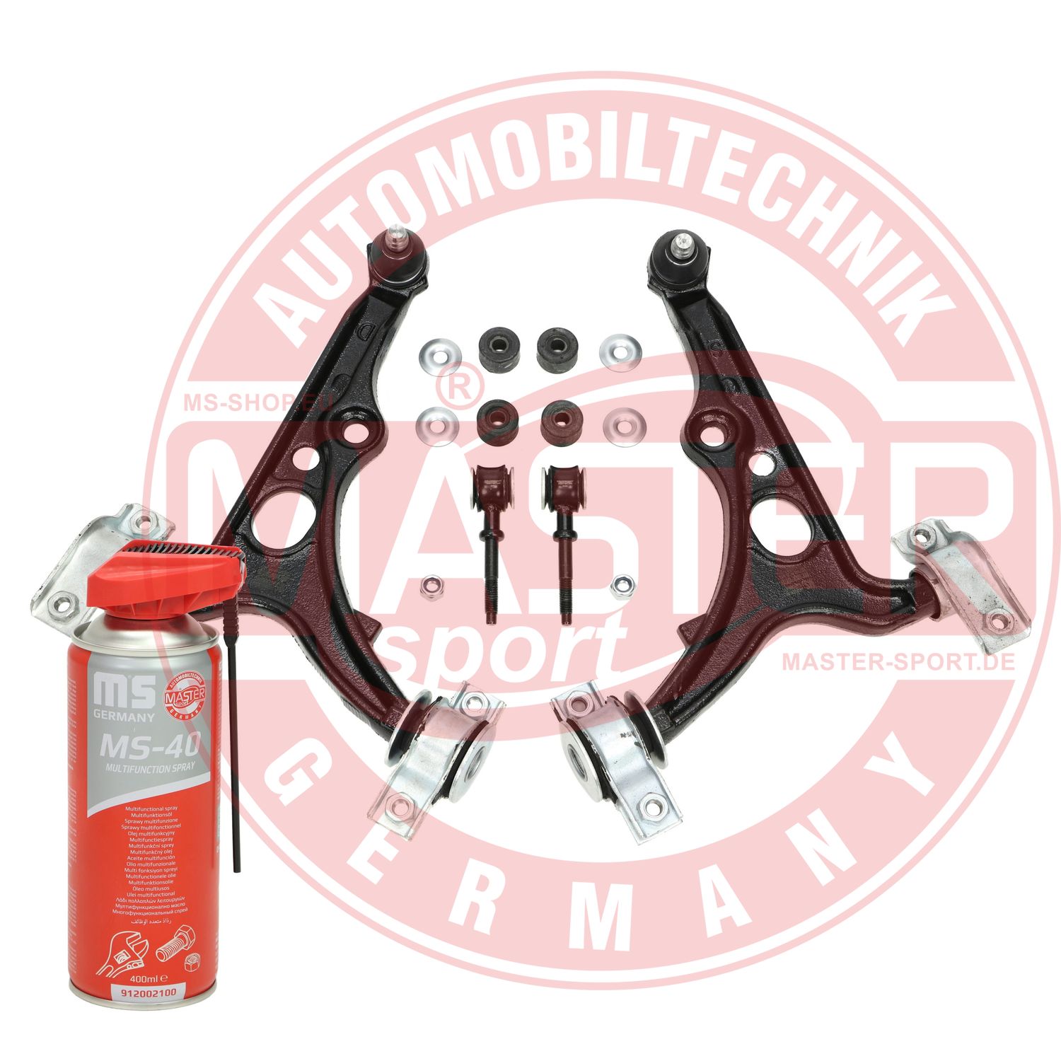 Control/Trailing Arm Kit, wheel suspension (37032/1-KIT-MSP)