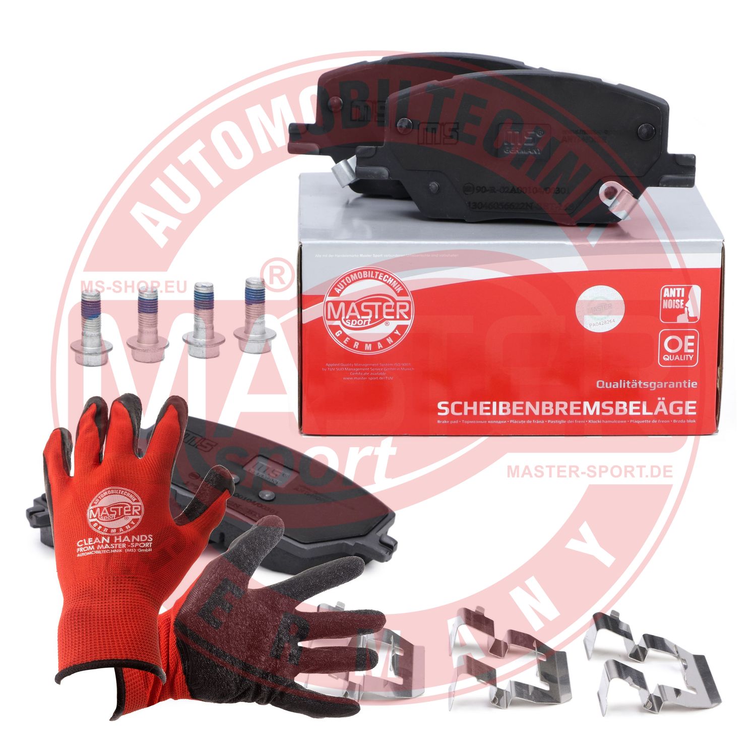 Brake Pad Set, disc brake (13046056622N-SET-MSP)