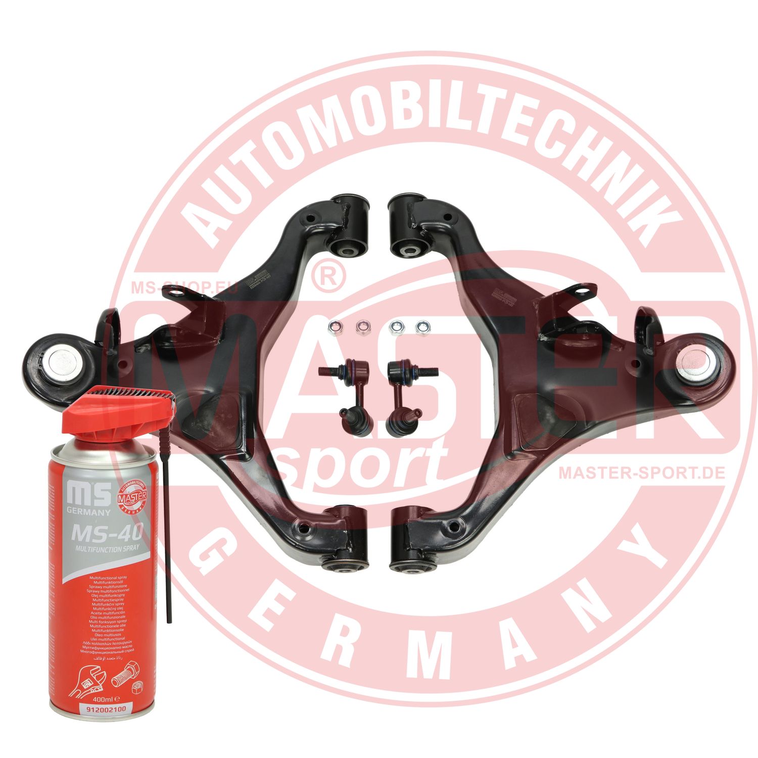 Control/Trailing Arm Kit, wheel suspension (36940/3-KIT-MSP)