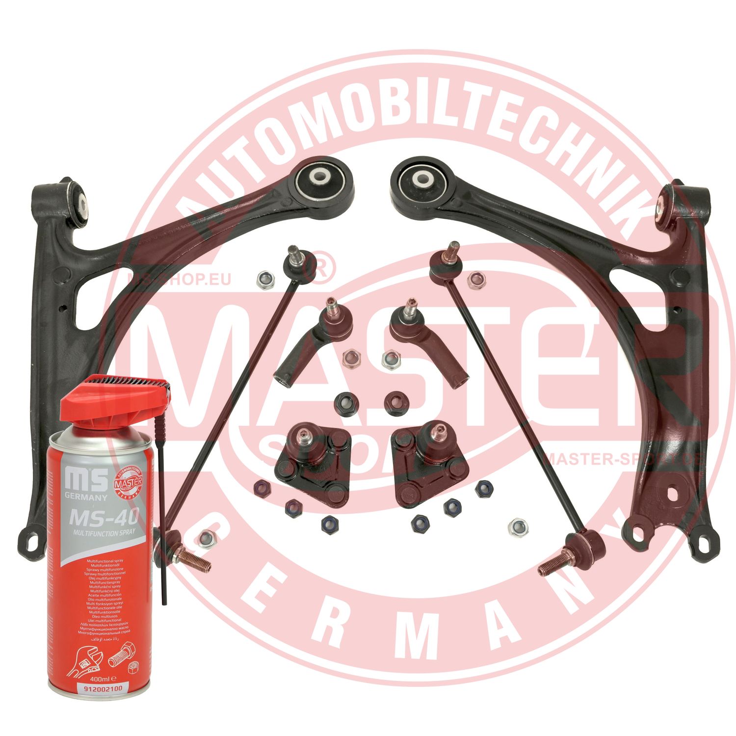 Control/Trailing Arm Kit, wheel suspension (36889-KIT-MSP)