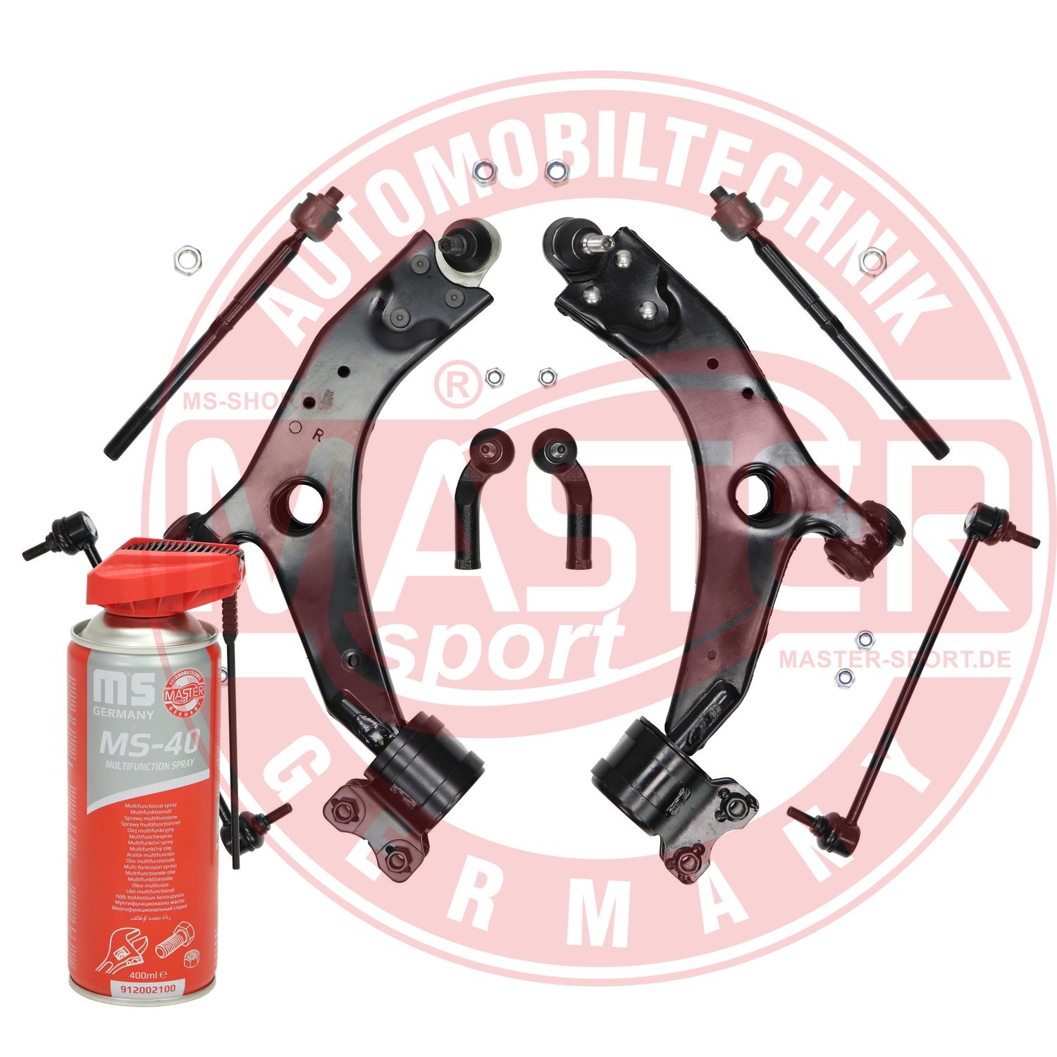 Control/Trailing Arm Kit, wheel suspension (36975/3-KIT-MSP)