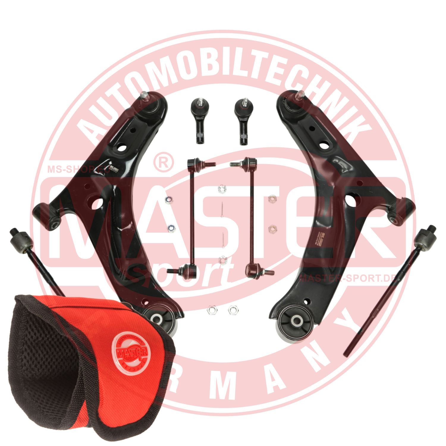 Control/Trailing Arm Kit, wheel suspension (36965/1-KIT-MSM)