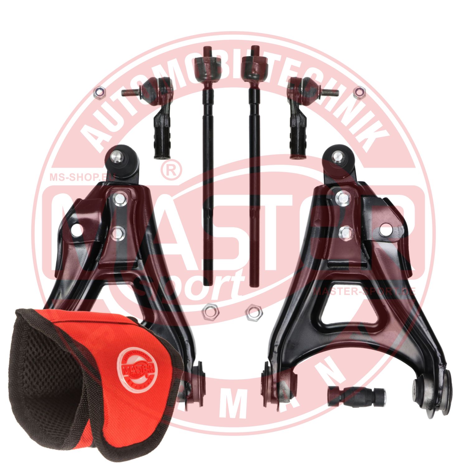 Control/Trailing Arm Kit, wheel suspension (37165/3-KIT-MSM)