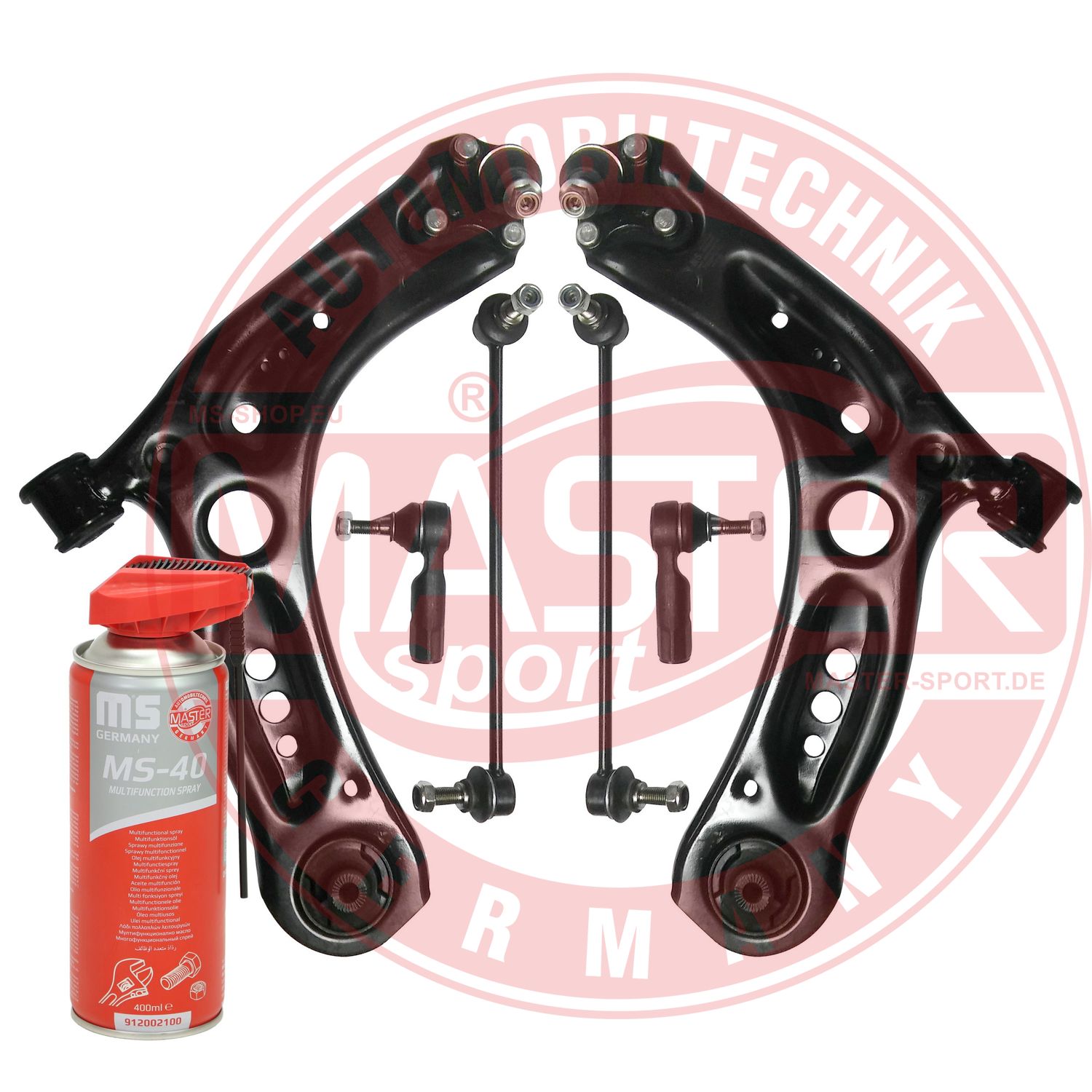 Control/Trailing Arm Kit, wheel suspension (36992-KIT-MSP)