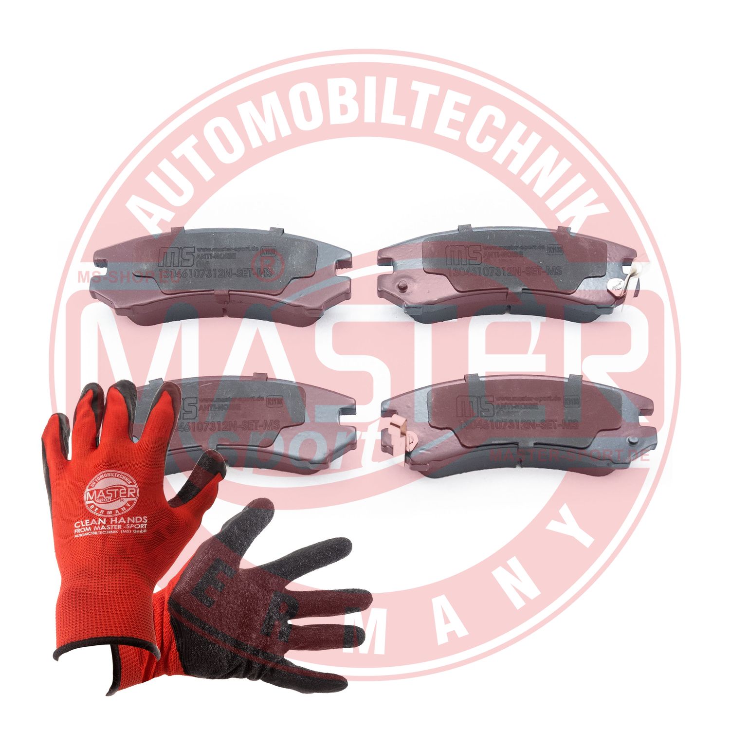 Brake Pad Set, disc brake (13046107312N-SET-MSP)