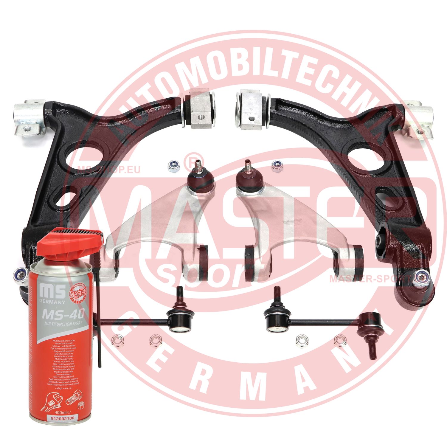 Control/Trailing Arm Kit, wheel suspension (36801/1-SET-MSP)