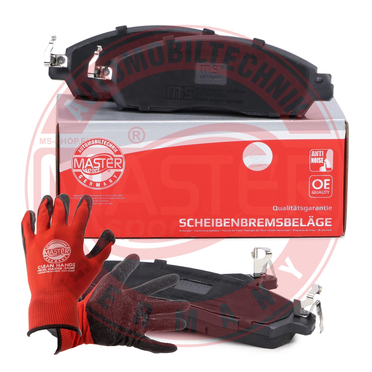 Brake Pad Set, disc brake (13046055382N-SET-MSP)