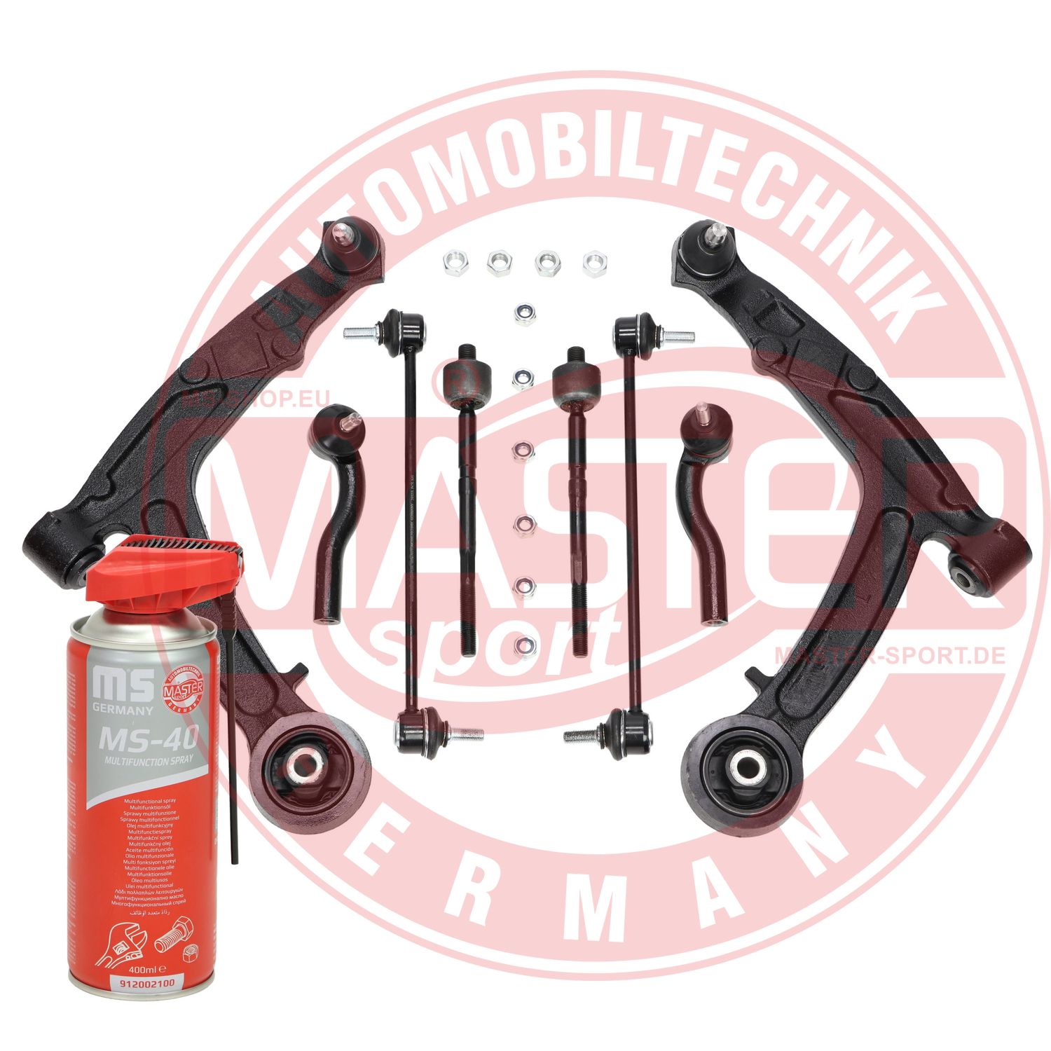 Control/Trailing Arm Kit, wheel suspension (36810/1-SET-MSP)