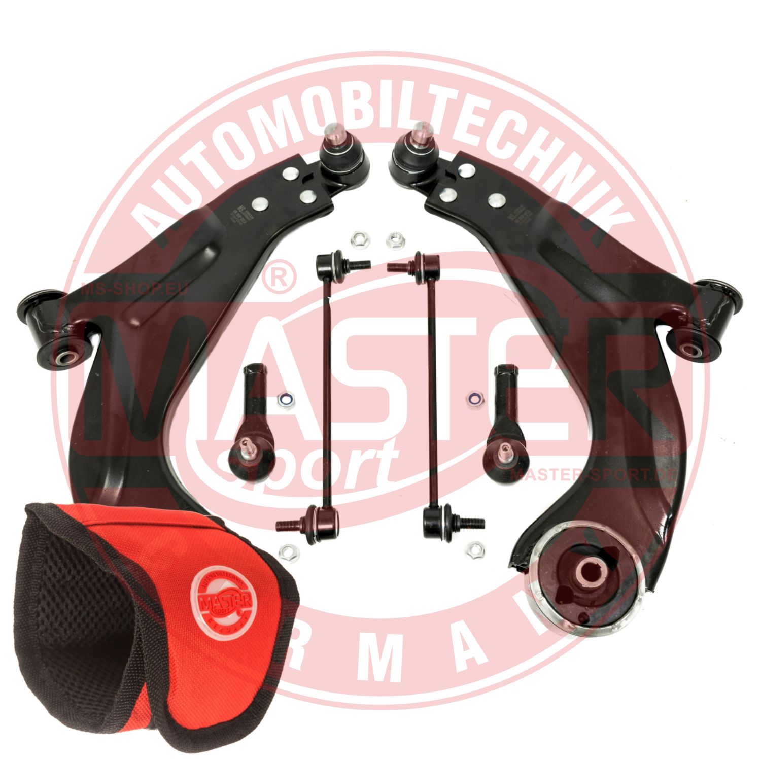 Control/Trailing Arm Kit, wheel suspension (36841-SET-MSM)