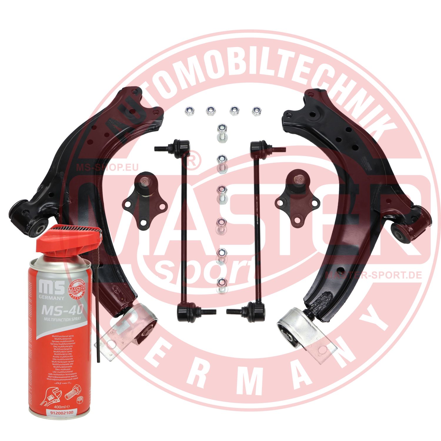 Control/Trailing Arm Kit, wheel suspension (37169/1-KIT-MSP)