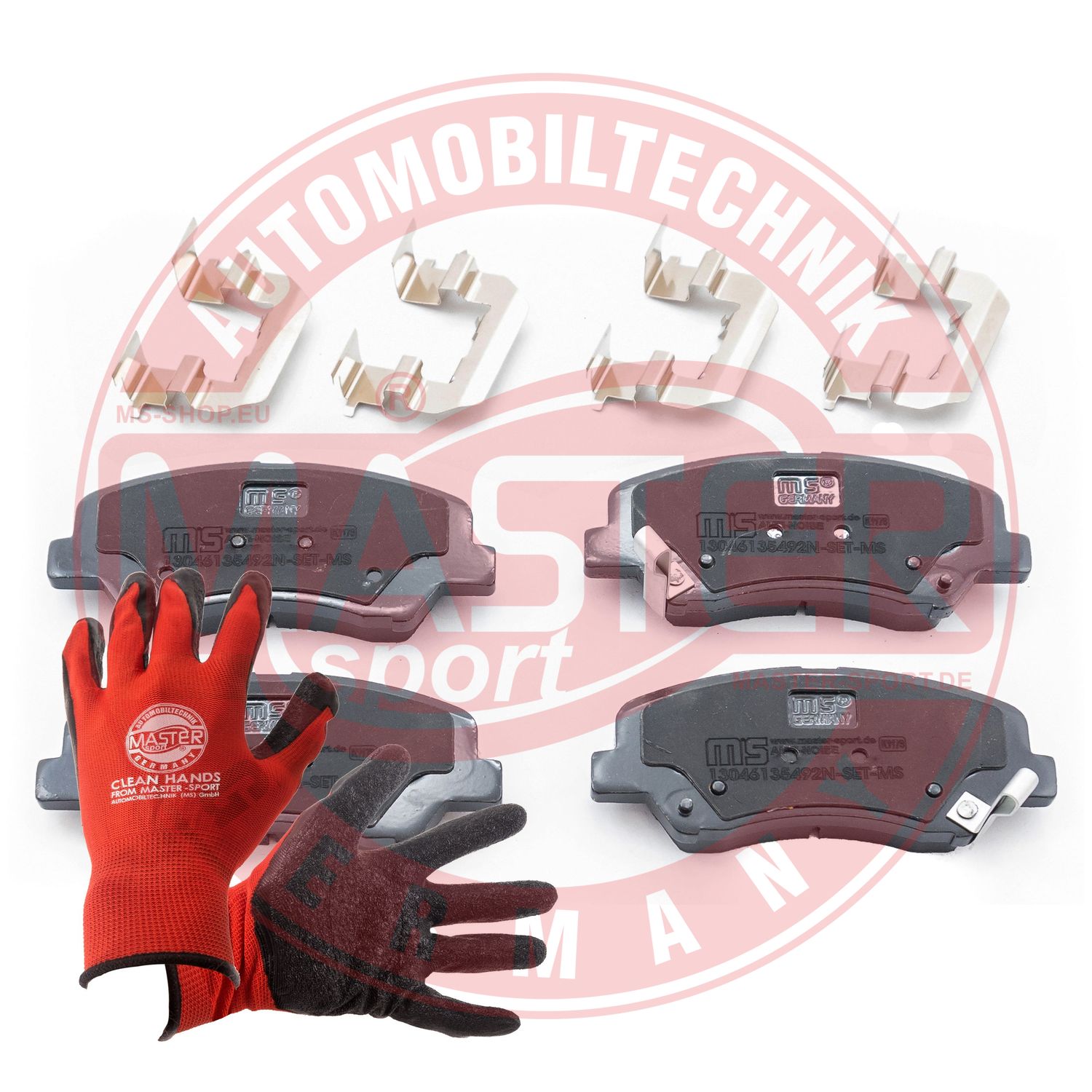 Brake Pad Set, disc brake (13046135492N-SET-MSP)