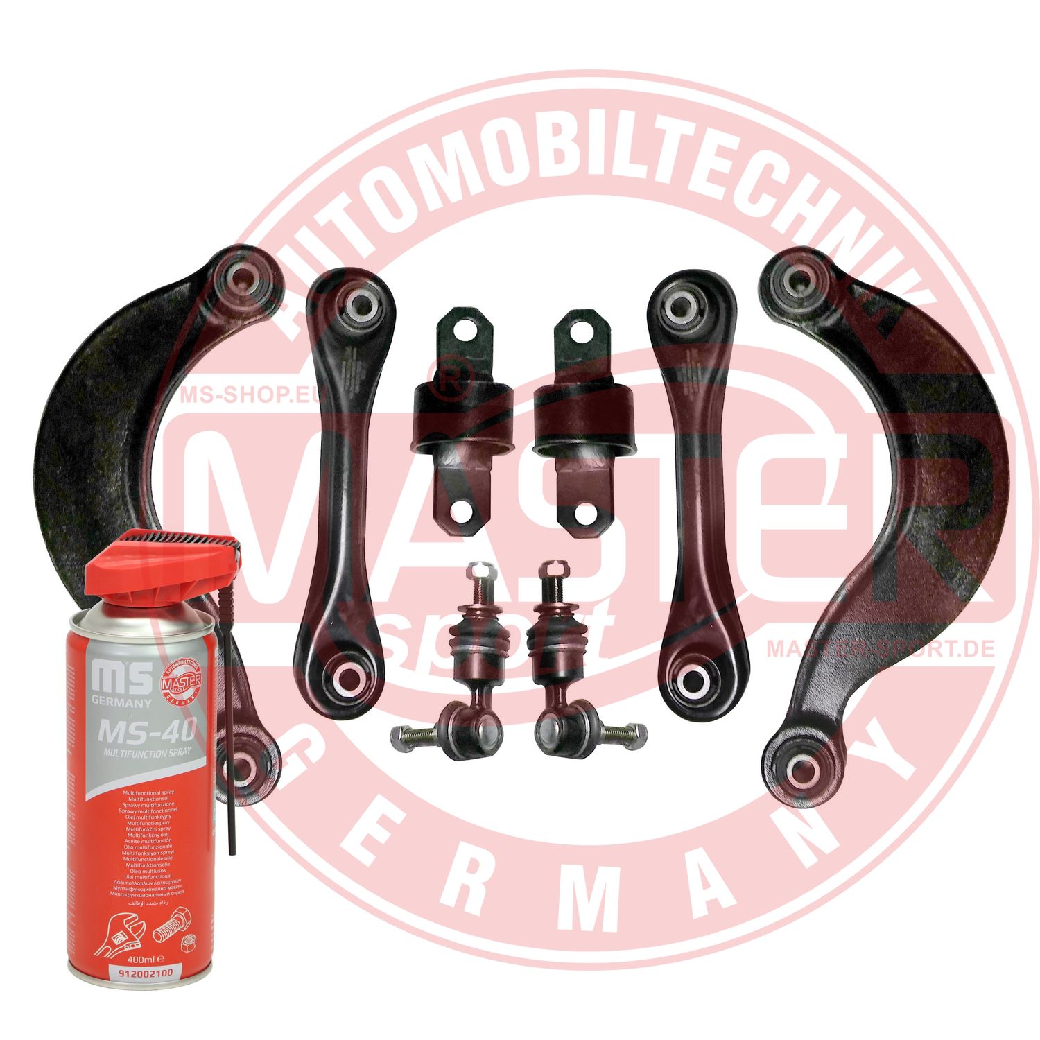Control/Trailing Arm Kit, wheel suspension (36894-KIT-MSP)