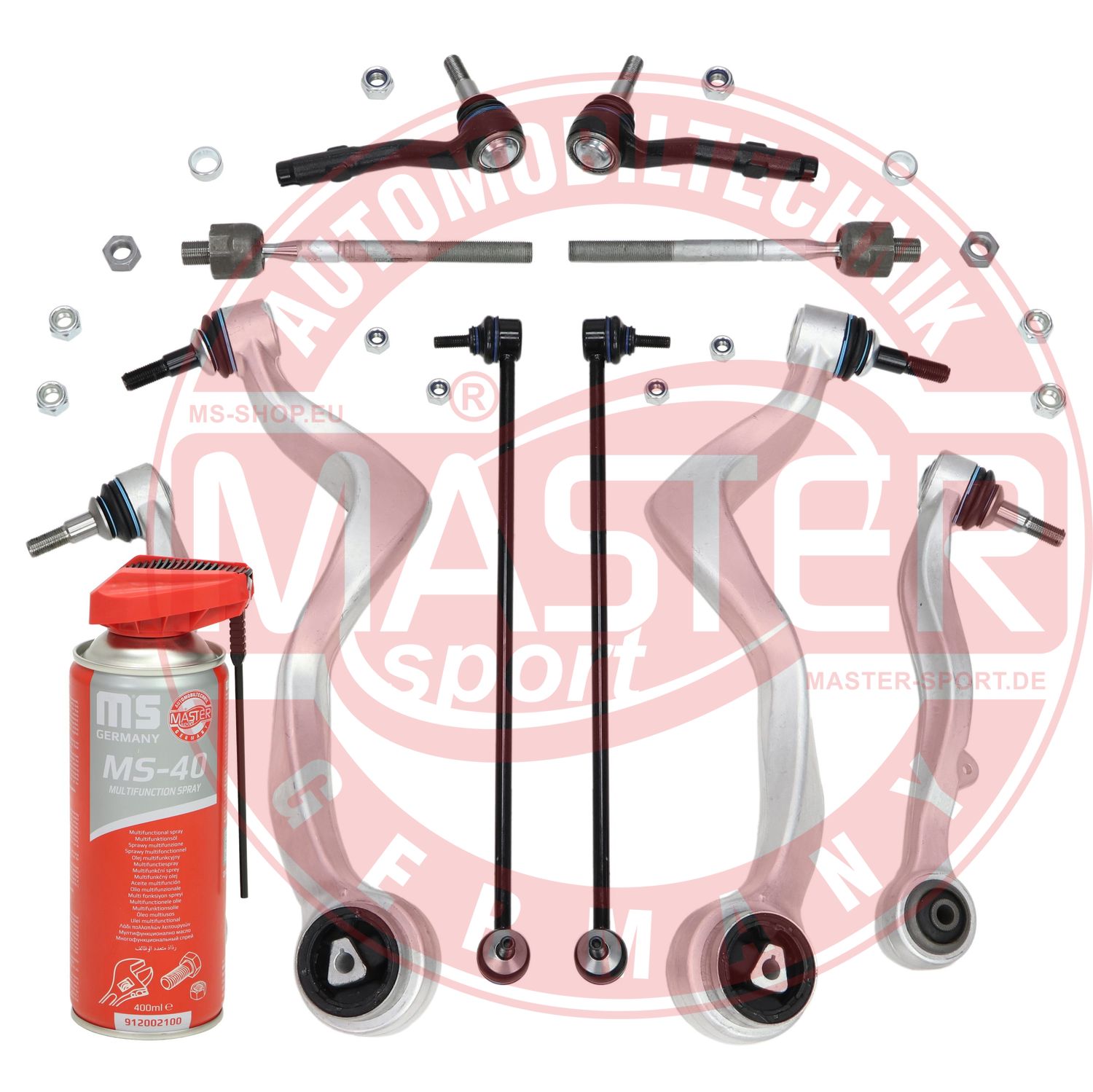 Control/Trailing Arm Kit, wheel suspension (36818/1-SET-MSP)
