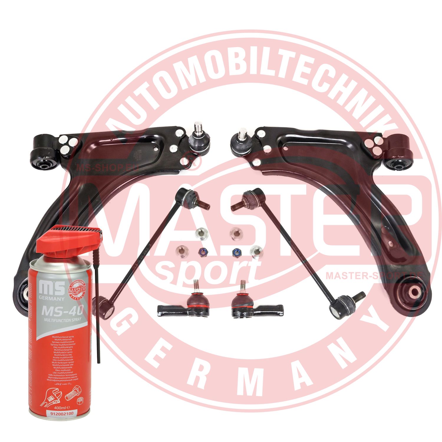 Control/Trailing Arm Kit, wheel suspension (36932-KIT-MSP)