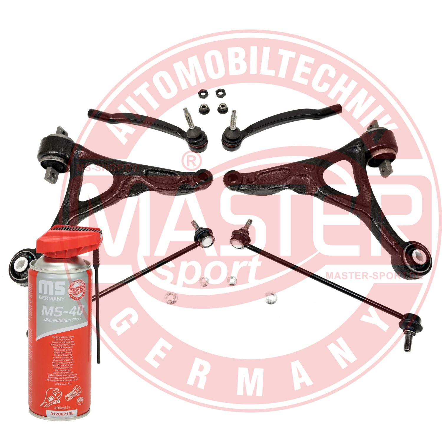 Control/Trailing Arm Kit, wheel suspension (36892-KIT-MSP)