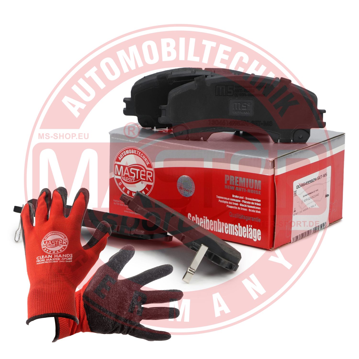 Brake Pad Set, disc brake (13046149982N-SET-MSP)