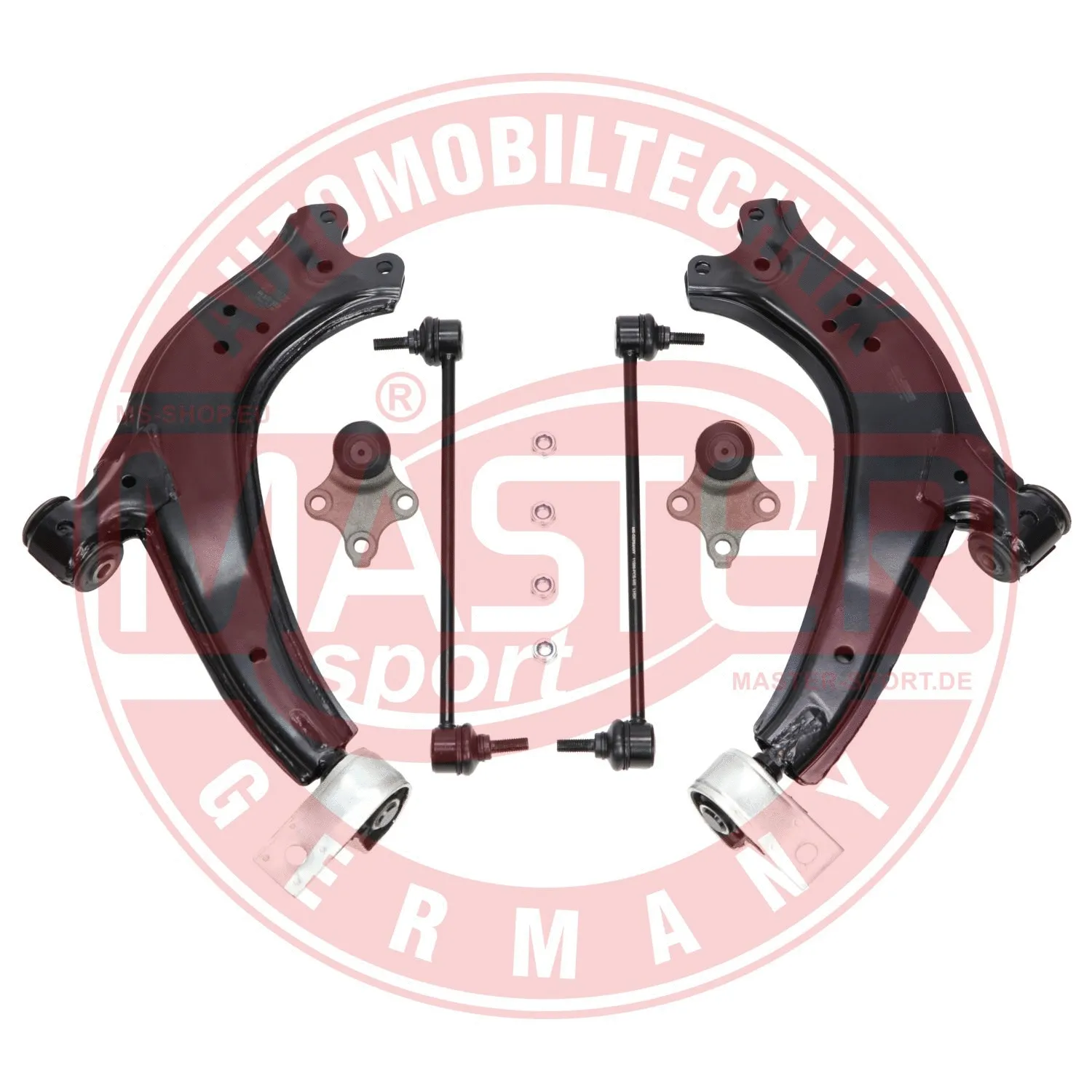 Control/Trailing Arm Kit, wheel suspension (37170/1-KIT-MS)