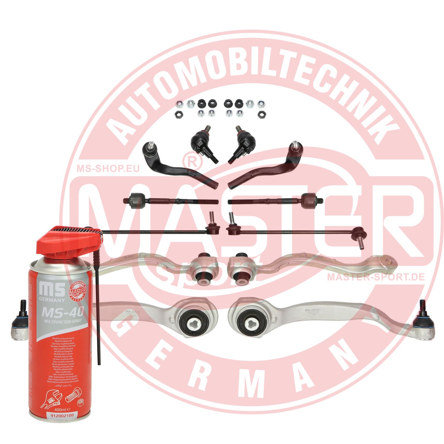 Control/Trailing Arm Kit, wheel suspension (36838/1-KIT-MSP)
