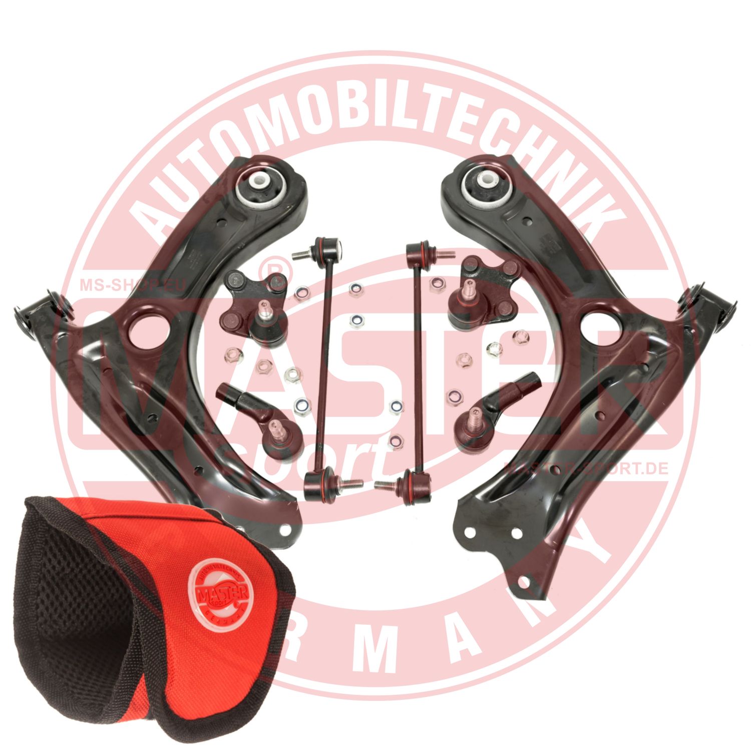 Control/Trailing Arm Kit, wheel suspension (36843-SET-MSM)