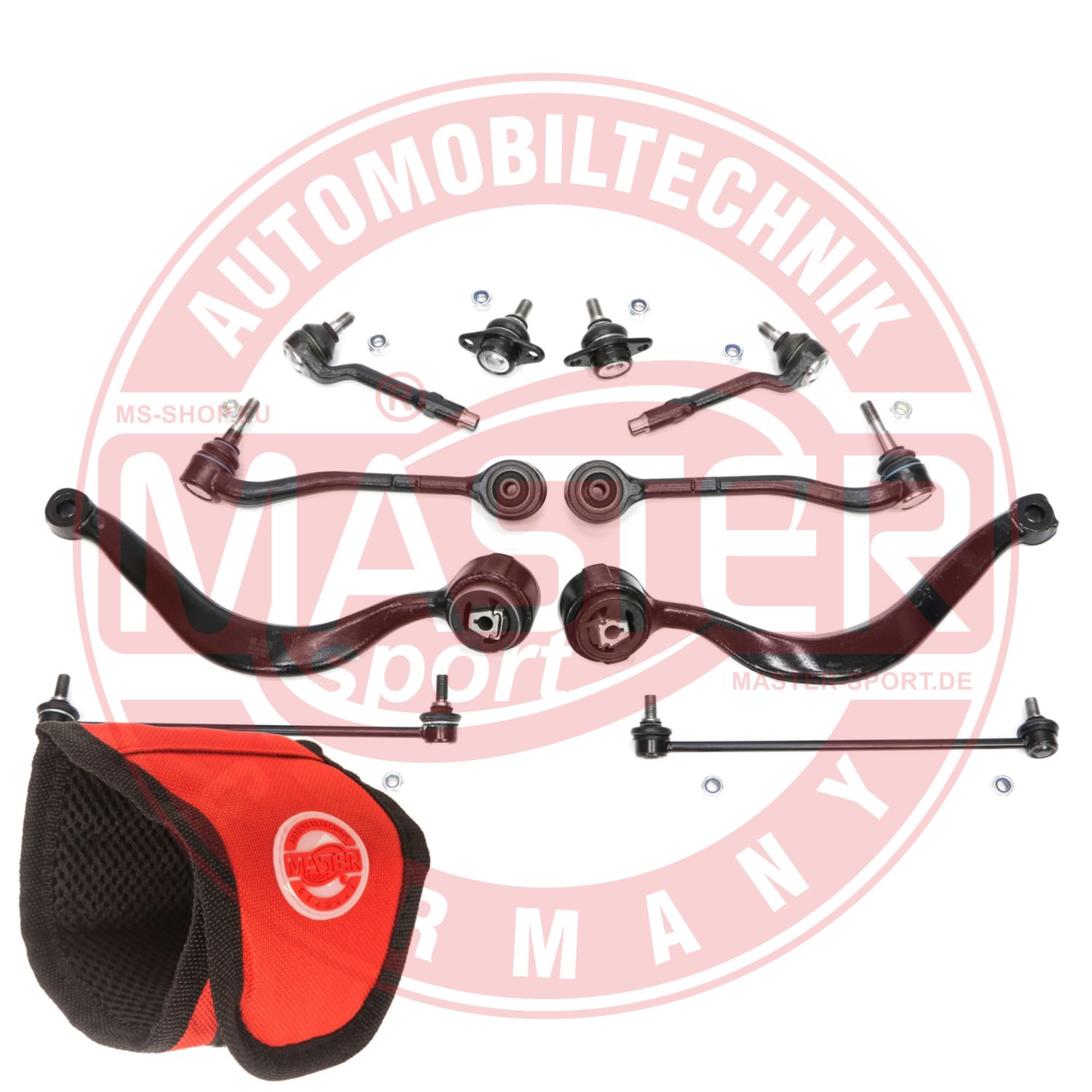 Control/Trailing Arm Kit, wheel suspension (36830-SET-MSM)