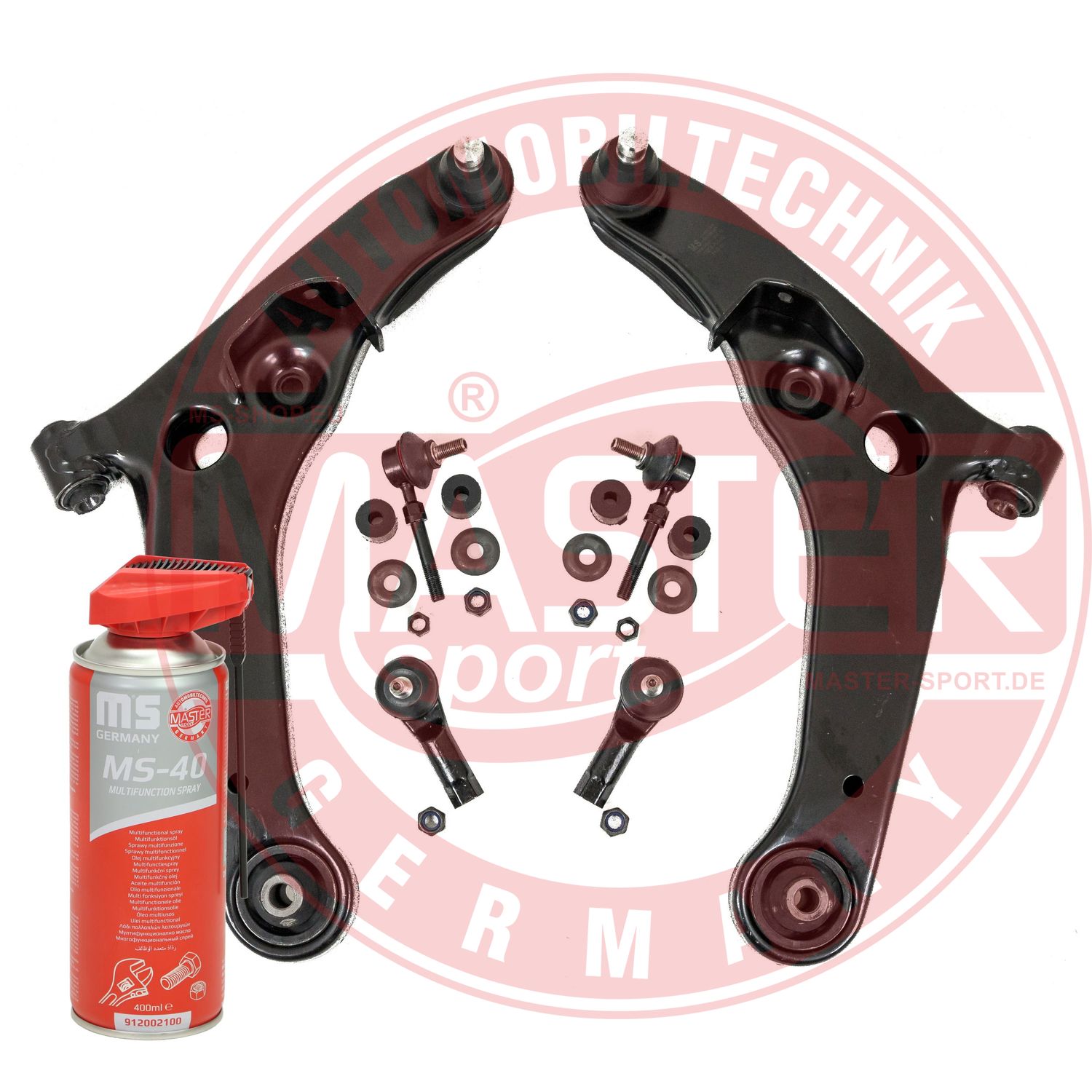 Control/Trailing Arm Kit, wheel suspension (36945-KIT-MSP)