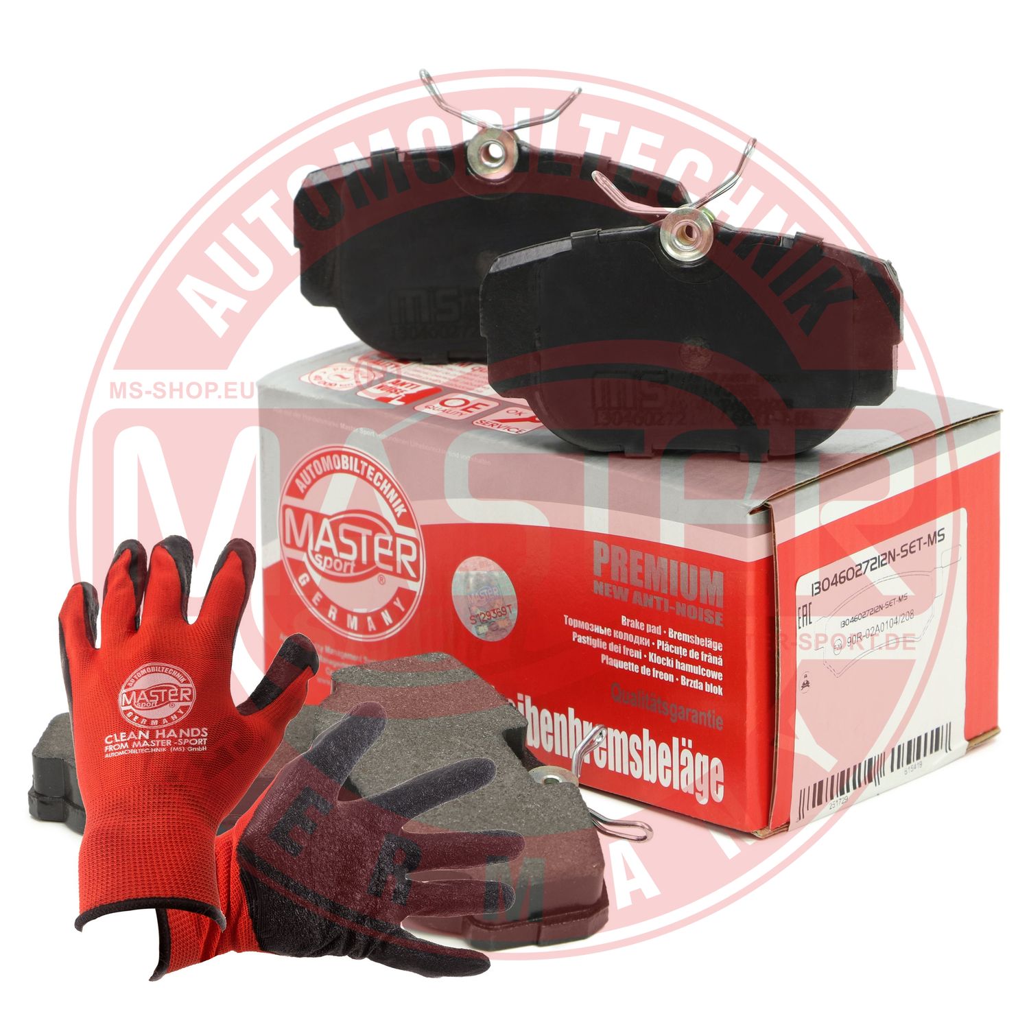 Brake Pad Set, disc brake (13046027212N-SET-MSP)