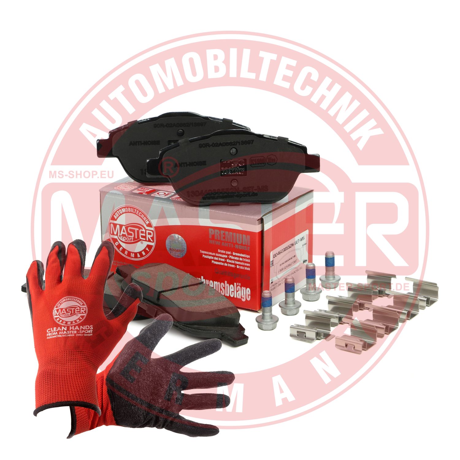 Brake Pad Set, disc brake (13046038552N-SET-MSP)