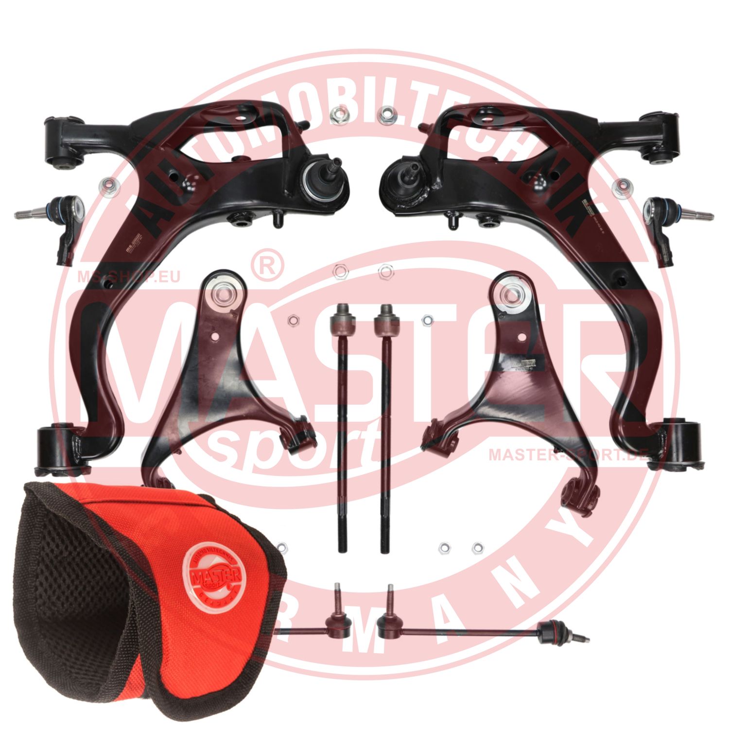 Control/Trailing Arm Kit, wheel suspension (37152/3-KIT-MSM)