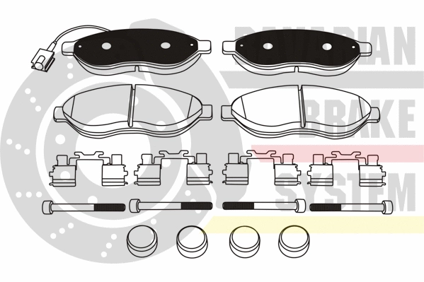 Brake Pad Set, disc brake (K6048072)