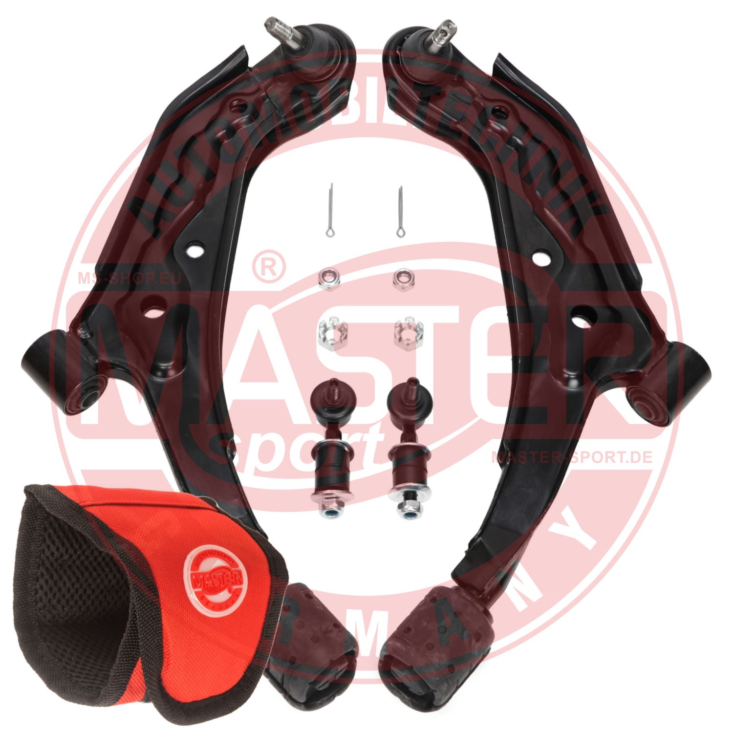 Control/Trailing Arm Kit, wheel suspension (37100/1-KIT-MSM)