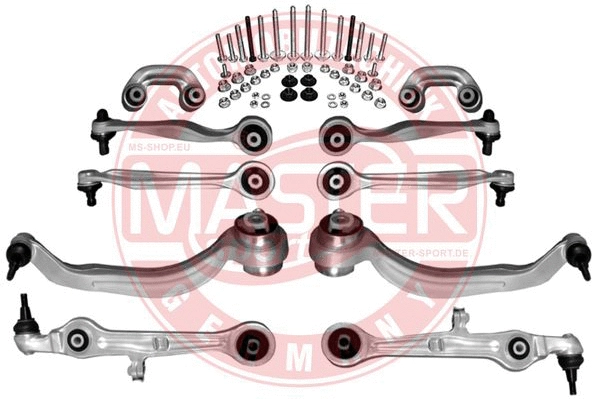 Control/Trailing Arm Kit, wheel suspension (36814-SET-MS)