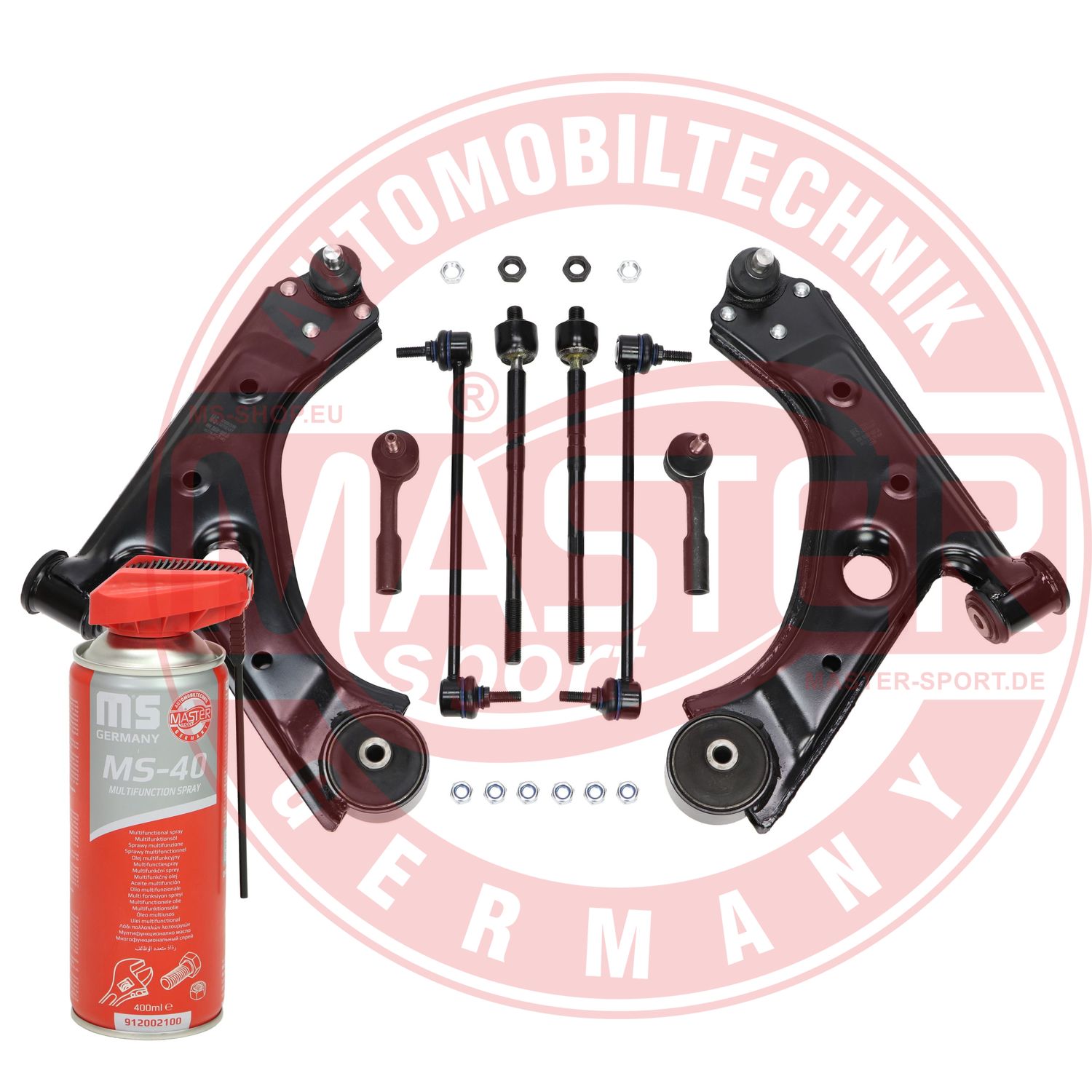 Control/Trailing Arm Kit, wheel suspension (36934/2-KIT-MSP)