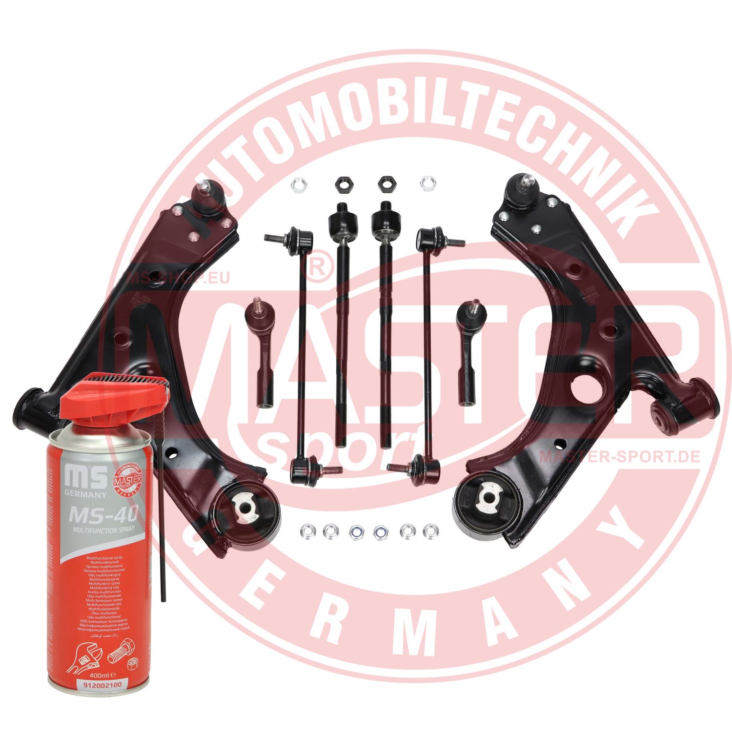 Control/Trailing Arm Kit, wheel suspension (36978/2-KIT-MSP)