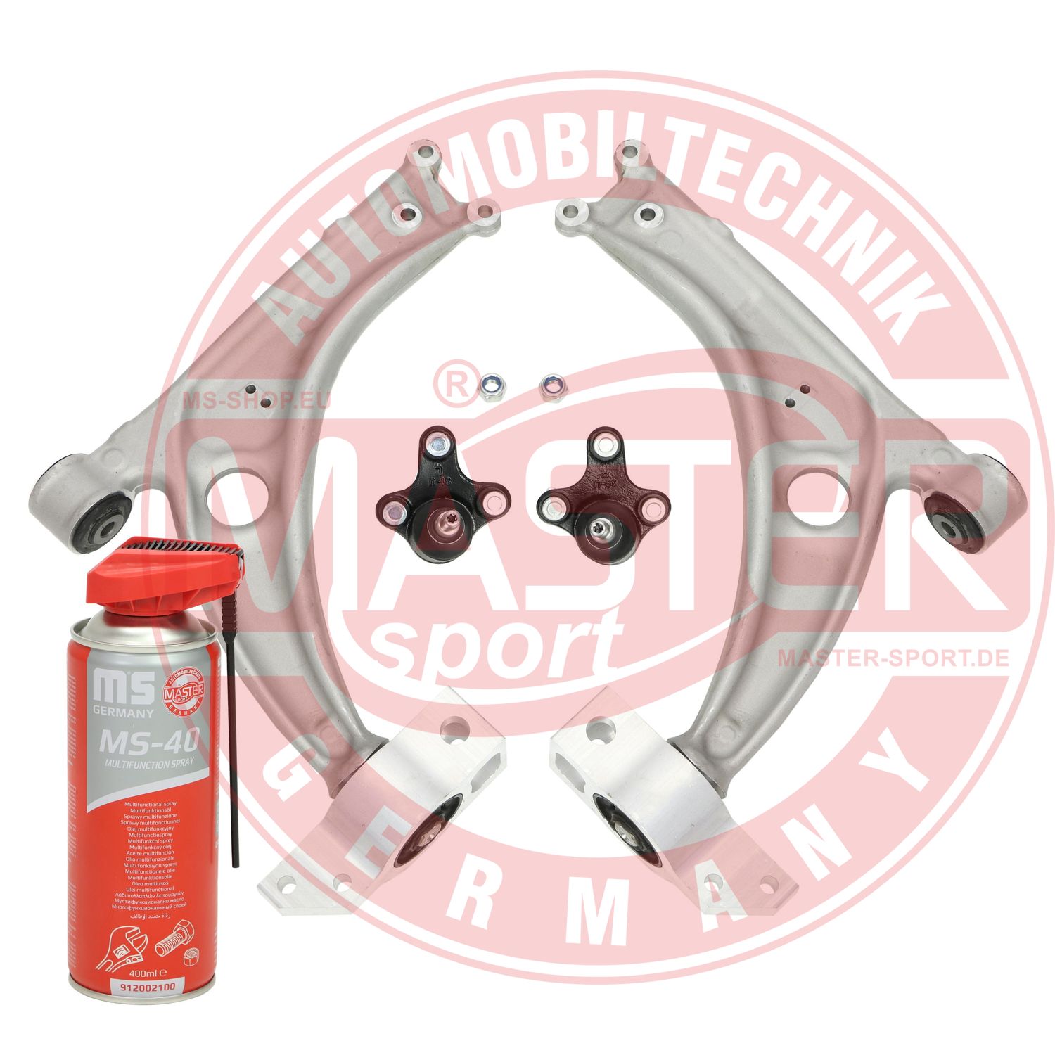 Control/Trailing Arm Kit, wheel suspension (36824/1-SET-MSP)
