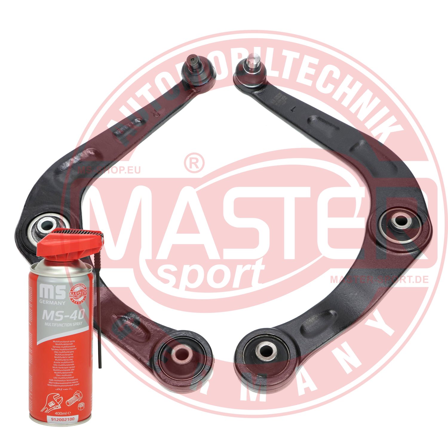 Control/Trailing Arm Kit, wheel suspension (36802/2-SET-MSP)