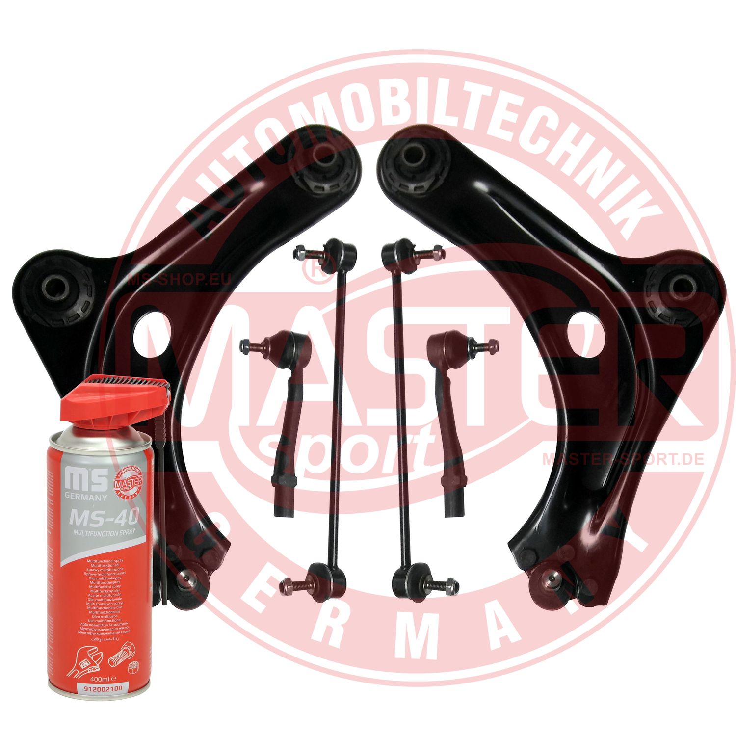 Control/Trailing Arm Kit, wheel suspension (36872-KIT-MSP)