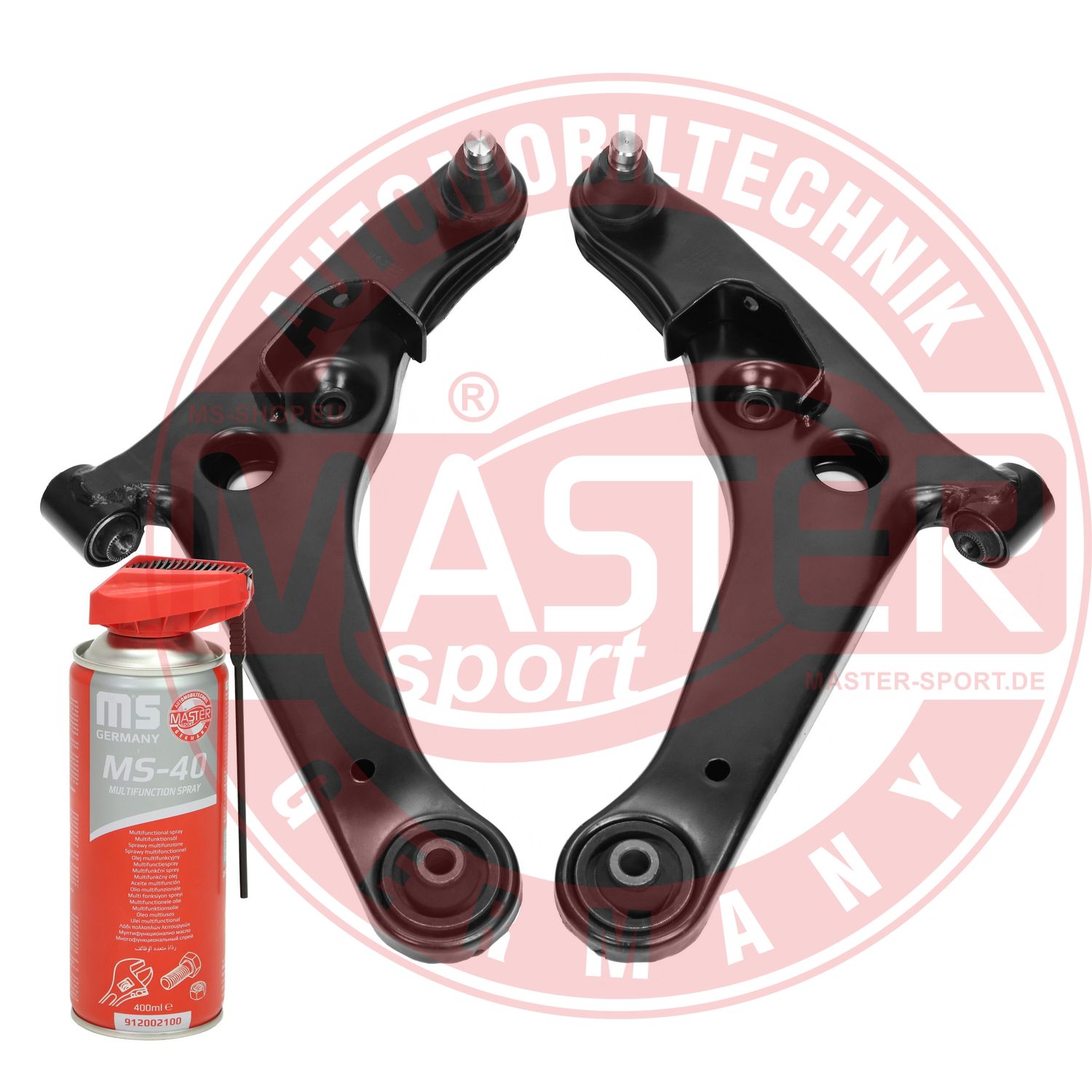 Control/Trailing Arm Kit, wheel suspension (36945/1-KIT-MSP)