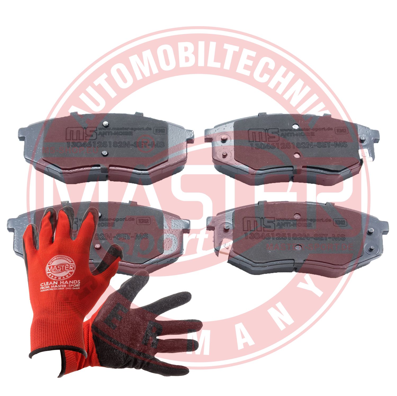 Brake Pad Set, disc brake (13046125182N-SET-MSP)