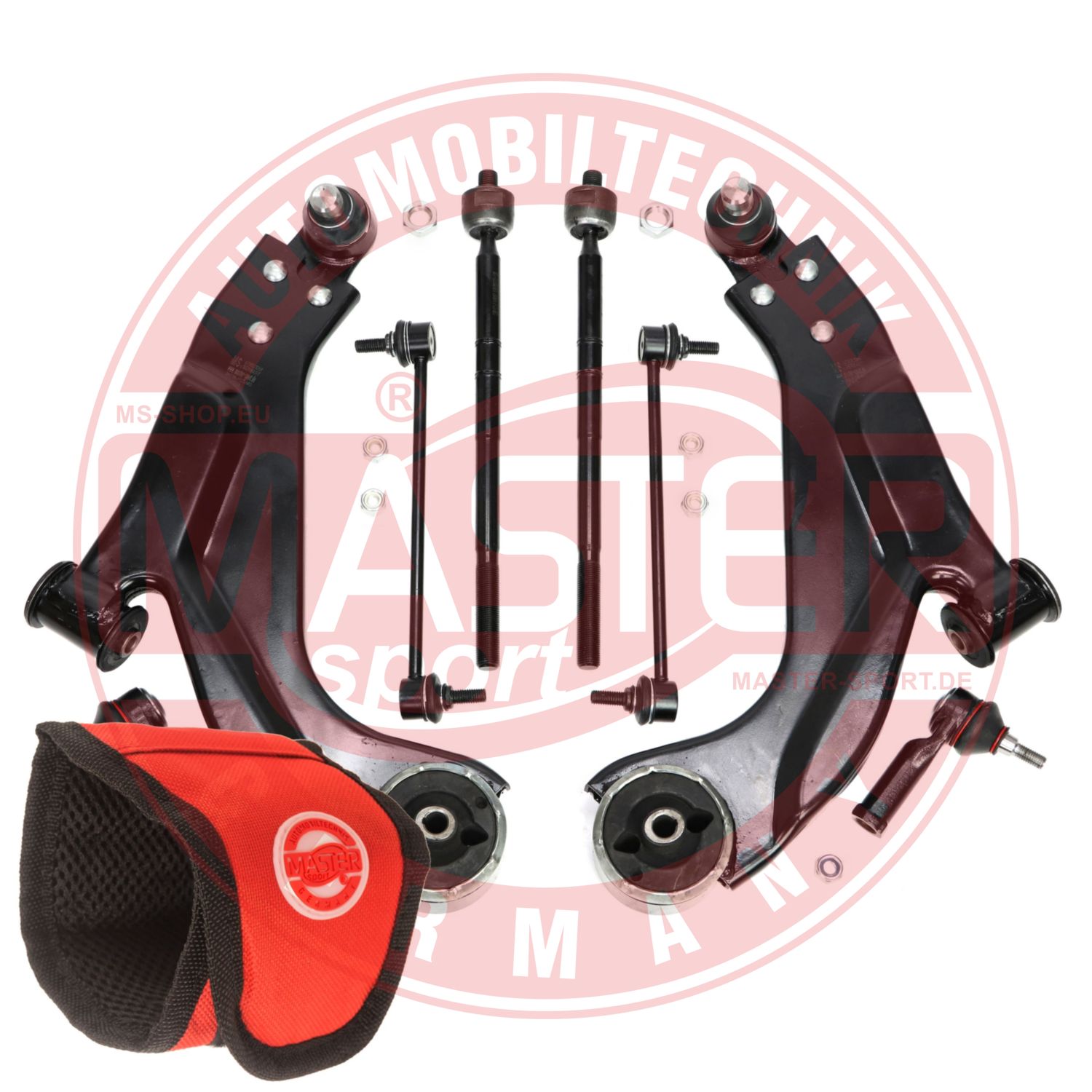 Control/Trailing Arm Kit, wheel suspension (36841/2-SET-MSM)