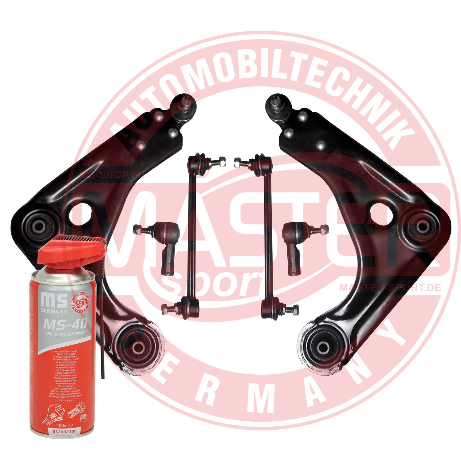 Control/Trailing Arm Kit, wheel suspension (36972/2-KIT-MSP)