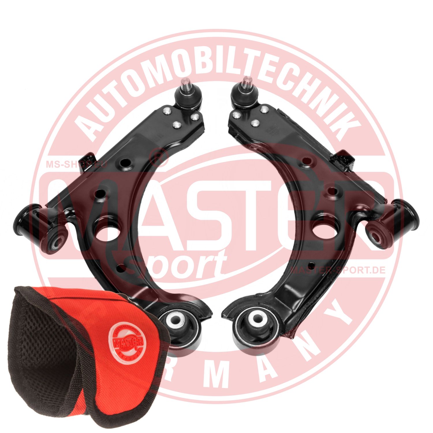 Control/Trailing Arm Kit, wheel suspension (36977/4-KIT-MSM)
