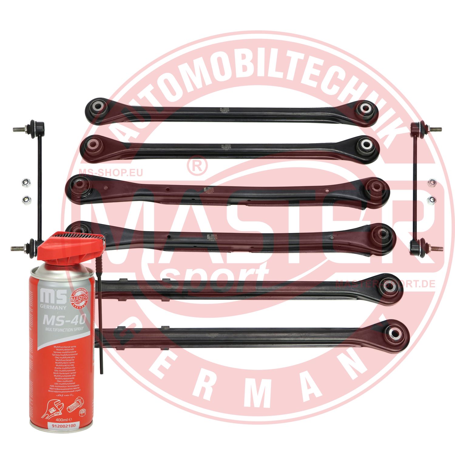 Control/Trailing Arm Kit, wheel suspension (36840/1-SET-MSP)