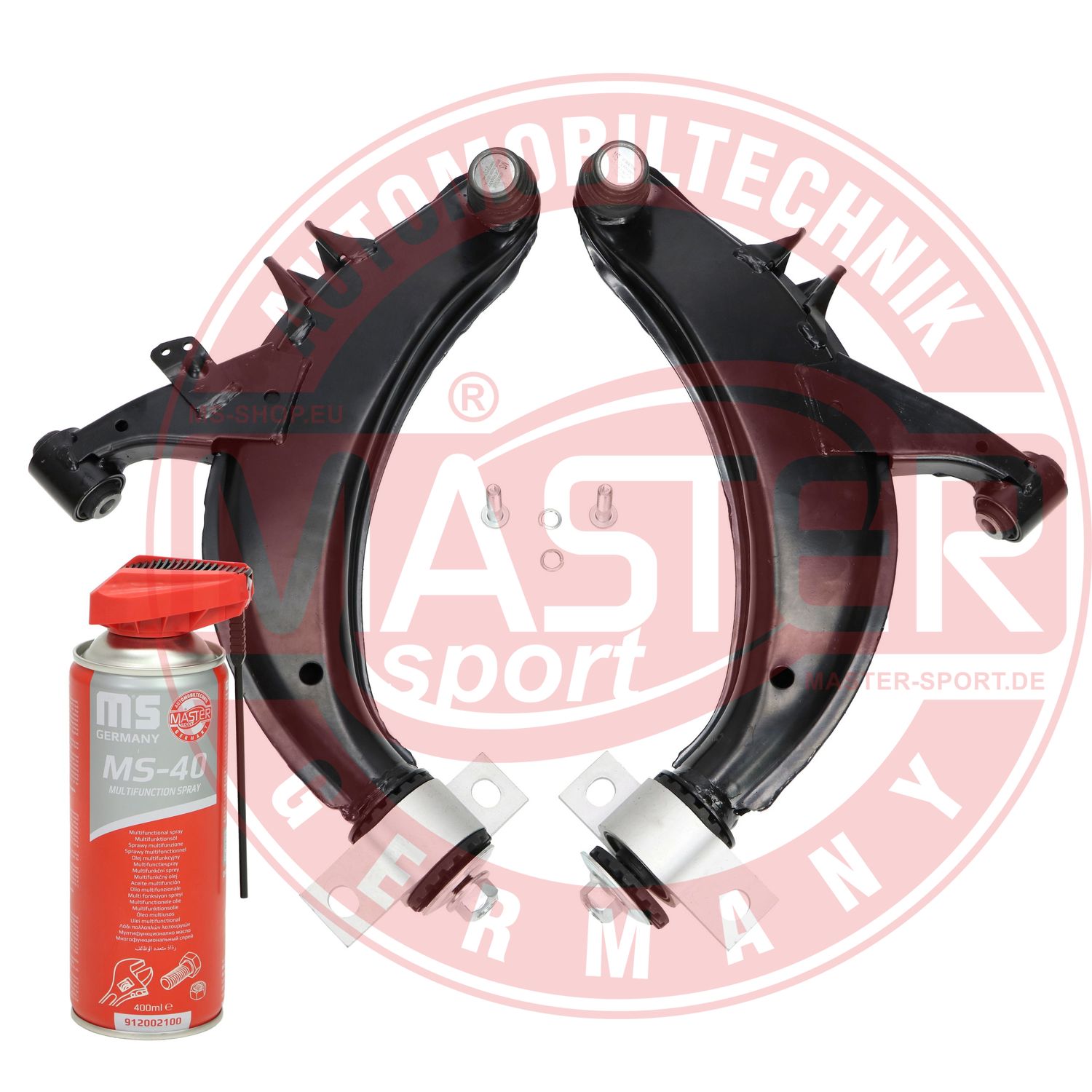 Control/Trailing Arm Kit, wheel suspension (36908/1-KIT-MSP)